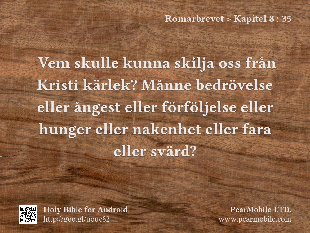 Romarbrevet, Kapitel 8:35